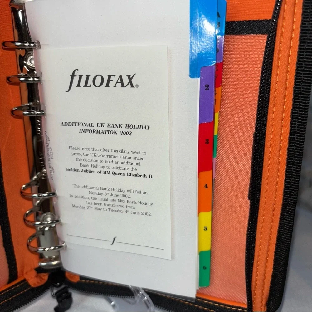filoFAX orange urban
